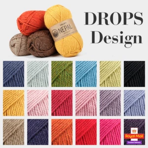 Drops Nepal Aran 50g Knitting Crochet Yarn Wool, Alpaca - Picture 1 of 42