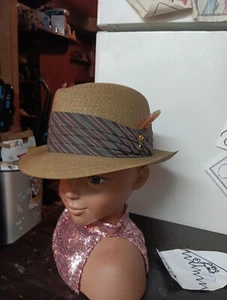 Vintage Stetson Premier Big Band Fedora/trilby  7 1/8  Center Dent Pinch Brim  - Picture 1 of 22