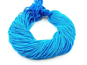 10 Strand Turquoise Pearl Chid Rondelle Smooth 2-2.5mm Chid Beads 12"inch - Picture 1 of 5