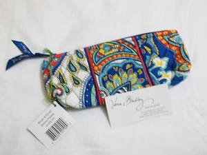 Vera Bradley MARINA PAISLEY CEPILLO Y LÁPIZ ESTUCHE COSMÉTICO para BOLSO DE MANO Bolso Nuevo con Etiquetas - Imagen 1 de 3