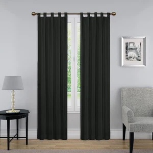 Montana Modern Decorative Tab Top Window Curtains for Bedroom or Living Room ... - Picture 1 of 3