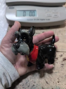 Figurine vintage Disney Japon Lady and the Tramp Jock Scottie chien noir céramique - Photo 1/5