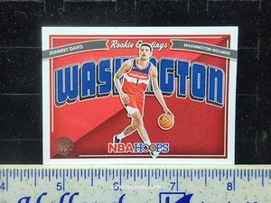 2022-23 Panini NBA Hoops JOHNNY DAVIS RC #10 ROOKIE GREETINGS Washington Wizards - Picture 1 of 2