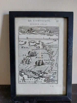 Карта Карибского бассейна / Вест-Индии - из L'Univers от Manesson Mallet 1683 - Изображение 1 из 4
