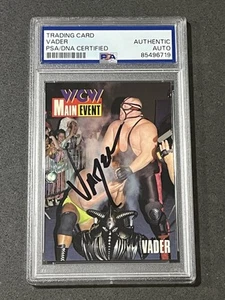 VADER 1995 CARDZ WCW MAIN EVENT SIGNED AUTOGRAPHED CARD PSA/DNA CERTIFIED - Picture 1 of 2