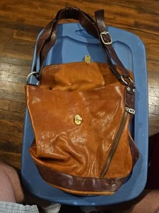 Marino Orlandi braune 100% Leder italienische Hobo Handtasche Italy - Bild 1 von 18