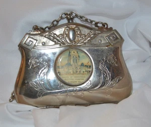 1911 Palace of Industries  Exhibition Glasgow , Lined Chain Purse. . . .  Rare - Picture 1 of 4
