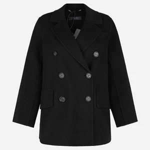 MaxMara 5F Lucas Virgin Wool Jacket Black 2529046011600 013 144811158 - Picture 1 of 3