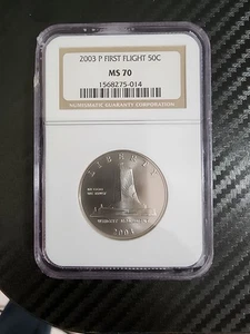 2003P 50c First Flight NGC MS70 - Picture 1 of 2