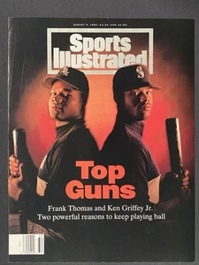 Sports Illustrated Cover ONLY August 8, 1994 Thomas & Ken Griffey Jr. - No Label - Picture 1 of 1