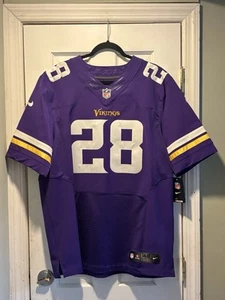 Authentic Adrian Peterson Minnesota Vikings Nike Elite Jersey Mens Size: 48 - Picture 1 of 9
