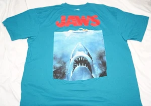 t-shirt jaws movie uomo 4XLT teal grande e alta LEGGI DESCRIZIONE - Foto 1 di 10