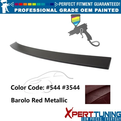 Fits 08-14 Benz C-Class W204 4Dr OE Style ABS Roof Spoiler Lip Painted #544 Red Foto 1 de 4