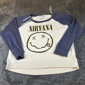 Cotton On Nirvana Graphic Sweatshirt Crewneck Pullover Band Tee Adult Large - Picture 1 of 10