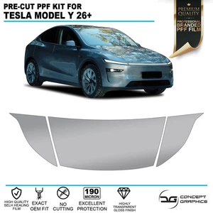 Motorhaube Flügel Steinschlagschutz PPF Lackschutzfolie für Tesla Model Y 26+ - Bild 1 von 4
