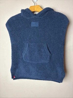 Equipo EE. UU. Barefoot Dreams Alpha Jóvenes Niños y Niñas Azul Marino Acogedor Chic Capucha Costilla Foto 1 de 4