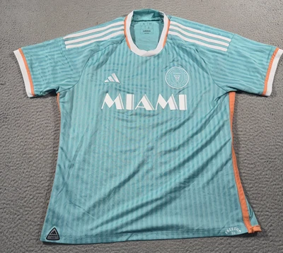 Camiseta Adidas Para Hombre XL Azul Calce Ajustado 24-25 MLS Inter Miami CF Lionel Messi #10 Foto 1 de 4