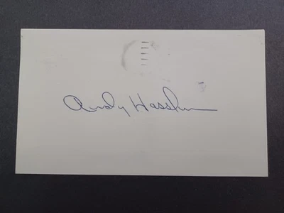 Andy Hassler Signed Government Postcard GPC - Angels, Royals, Red Sox, Mets - Image 1 of 2