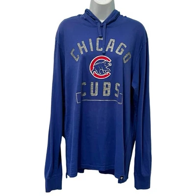 Chicago Cubs Azul Rojo '47 Marca MLB Béisbol Ligero Sudadera con Capucha Talla L Unisex Foto 1 de 4