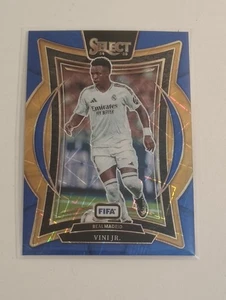 Vini Jr 2024-25 Select FIFA Soccer Blue Lazer Prizm Terrace Card #4 Brazil  - Bild 1 von 2