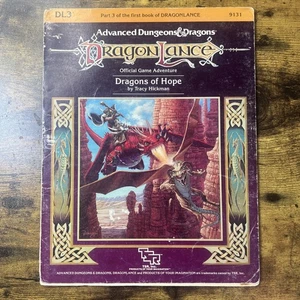 TSR Dragonlance DL3 DRAGONS OF HOPE 9131 Advanced Dungeons & Dragons OHNE KARTE  - Bild 1 von 9