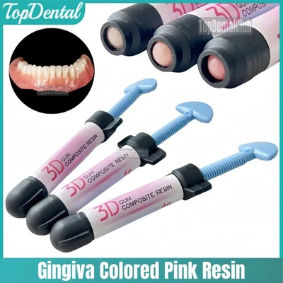 Gingiva Colored Dental 3D Gum Composite Resin Gingiva Aesthetic Pink Resin 4g