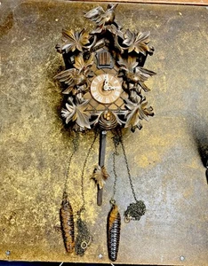 Orologio a cucù vintage Ragula Germania Ovest 1975 - 1 giorno - uccellini occhi rossi - funziona! - Foto 1 di 20