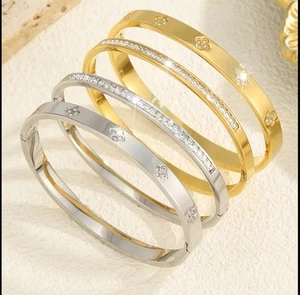 Neue Kollektion -4er Armband Set-silberner & goldener hochwertigem Edelstahl - Bild 1 von 5