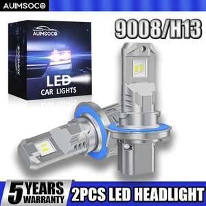9008 LED Headlight Bulb 100W 6000K White 2Pcs For Mini Cooper Paceman 2014-2015 - Picture 1 of 11