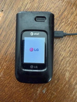 LG A340 - Black (AT&T) Cellular Flip Phone. Works & Charges. - Image 1 of 4