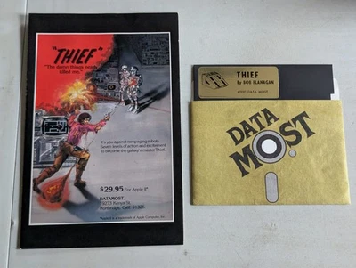 Thief by Datamost Apple II+,IIe,IIc,IIgs 1981 Rare Flanagan Complete w/ Manual - Image 1 of 3