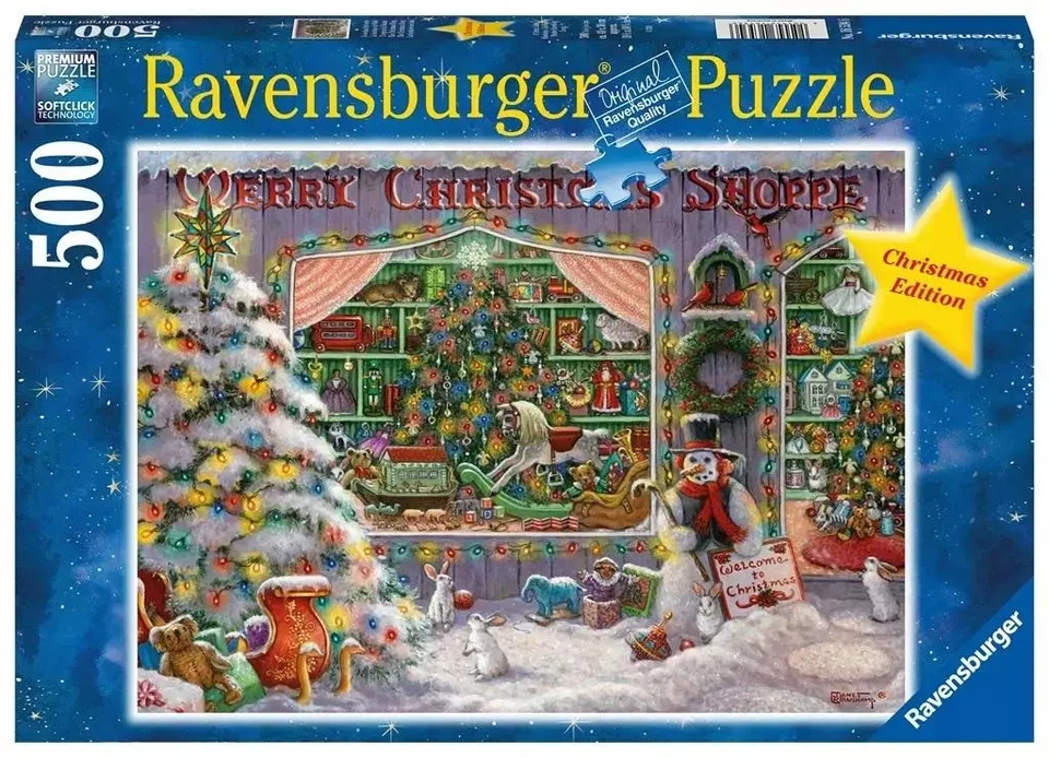 4005555002154 Puzzle 500 Sklep świąteczny Ravensburger Foto 1 de 1