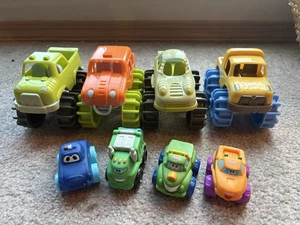 Menge 8 Kleinkind Monstertrucks & Cartoon Autos - Big Wheel Truck Spielset - Bild 1 von 4