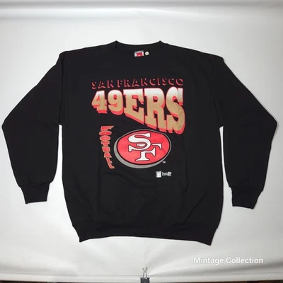 CAMISETA DE FÚTBOL AMERICANO NEGRA MANGA LARGA DEADSTOCK SAN FRANCISCO SF 49ERS NFL NUEVA Talla XXL Foto 1 de 4