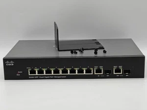 Cisco SG300-10PP 10-Port Gigabit PoE+ Managed Network Switch Untested B4 - Photo 1/9