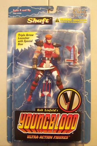 McFarlane Toys Ultra-Action Figure Rob Liefelds's Youngblood  Shaft Cover
