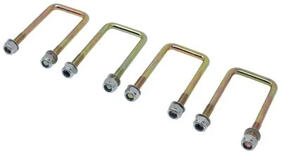 MANDYTOOLS 4 U Bolts 50 x 76mm plus 30mm thread M10 Hi Tensile Steel and Nuts Washers