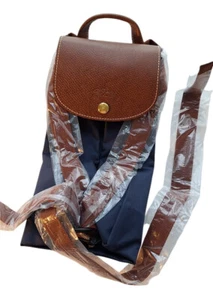 NWOT Longchamps Le Pliage Small Backpack in Navy Blue 11” x 10.2” x 3.9” deep - Picture 1 of 6