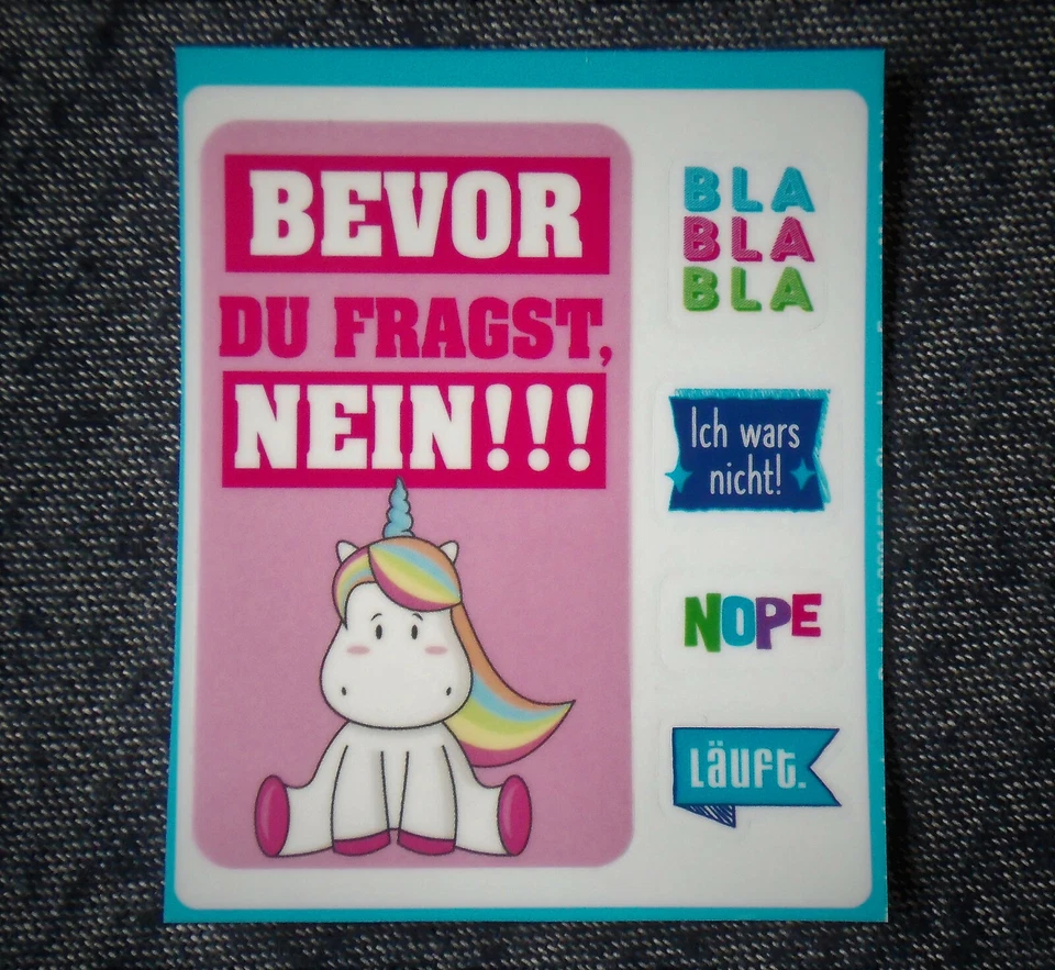 Handy-Sticker "Einhorn Unicorn" Smartphone Aufkleber 5-teilig NEU # - Bild 1 von 1