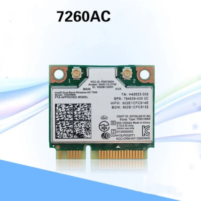 New Bluetooth 4.0 Dual Band 7260HMW 7260AC Wireless Mini PCI-E WiFi Network Card - Image 1 of 4