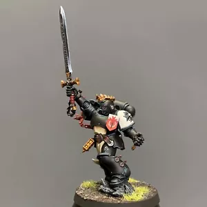 Campione dell'Imperatore Templari Neri Warhammer 40K esercito Space Marines Pro dipinto - Foto 1 di 5