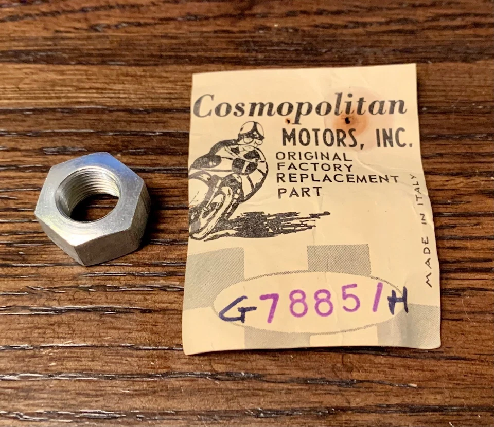 BENELLI DYNAMO FIREBALL WARDS 450SS TUERCA EJE RUEDA *NUEVO STOCK ANTIGUO* Foto 1 de 1