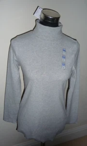Girl's Grey M&S Ribbed Polo Neck Style Top Age 13-14 - Picture 1 of 4