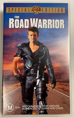 Road Warrior Mad Max 2 VHS Mel Gibson Video Cassette Tape PAL Clear Sml Box M15+ - Image 1 of 4