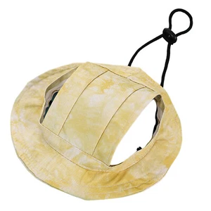 Dog Cat Headwear Soft Sun Hat Ear Holes Baseball Cap Fashionable Durable Casual - Picture 1 of 12