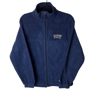 De colección Adidas University of Pittsburgh Azul Marino Cremallera Completa Vellón Para Hombre Talla Aprox M - Imagen 1 de 6