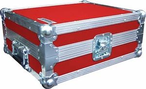 Technics SL1210 Turntable DJ Deck Swan Flight Case (Red Rigid PVC) - Picture 1 of 7