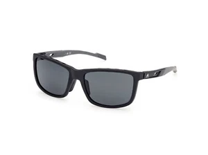 Adidas Sport Sunglasses SP0047 02A Matte black smoke - Picture 1 of 4