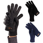 1 Pair Men Gloves Thickened Cold Resistant Male Full Finger Woolen Yarn Gloves