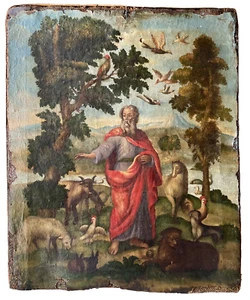 TO RESTORE - 17th Flemish Old Master Oil Painting - The Creation of the World - Picture 1 of 19